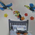 Removable 3-D Glitter Wall Sticker for Kids, Made of PVC, Measuring 41 x 29cm